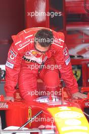 28.05.2004 Nuerburg, Germany F1, Friday, May, Michael Schumacher, GER, Scuderia Ferrari Marlboro, F2004, Pitlane, Box, Garage - Formula 1 World Championship, Rd 7, European Grand Prix,  Nürburgring, Nürburg, GER