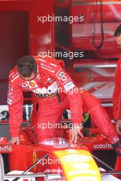 28.05.2004 Nuerburg, Germany F1, Friday, May, Michael Schumacher, GER, Scuderia Ferrari Marlboro, F2004, Pitlane, Box, Garage - Formula 1 World Championship, Rd 7, European Grand Prix,  Nürburgring, Nürburg, GER