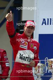 30.05.2004 Nuerburg, Germany F1, Sunday, May, Michael Schumacher, GER, Ferrari - Formula 1 World Championship, Rd 7, European Grand Prix, Podium, Nürburgring, Nürburg, GER