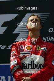 30.05.2004 Nuerburg, Germany F1, Sunday, May, Michael Schumacher, GER, Ferrari - Formula 1 World Championship, Rd 7, European Grand Prix, Podium, Nürburgring, Nürburg, GER