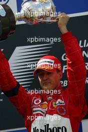 30.05.2004 Nuerburg, Germany F1, Sunday, May, Michael Schumacher, GER, Ferrari - Formula 1 World Championship, Rd 7, European Grand Prix, Podium, Nürburgring, Nürburg, GER