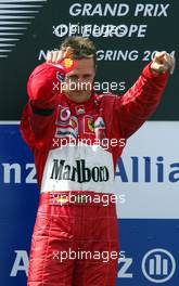 30.05.2004 Nuerburg, Germany F1, Sunday, May, Michael Schumacher, GER, Ferrari - Formula 1 World Championship, Rd 7, European Grand Prix, Podium, Nürburgring, Nürburg, GER