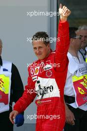 29.05.2004 Nuerburg, Germany F1, Saturday, May, Michael Schumacher, GER, Ferrari, Portrait - Formula 1 World Championship, Rd 7, European Grand Prix, Qualifying, Nürburgring, Nürburg, GER