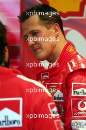 29.05.2004 Nuerburg, Germany F1, Saturday, May, Michael Schumacher, GER, Scuderia Ferrari Marlboro, F2004, Pitlane, Box, Garage - Formula 1 World Championship, Rd 7, European Grand Prix,  Nürburgring, Nürburg, GER