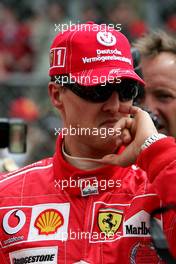 30.05.2004 Nuerburg, Germany F1, Sunday, May, Michael Schumacher, GER, Ferrari - Formula 1 World Championship, Rd 7, European Grand Prix, Grid, Nürburgring, Nürburg, GER