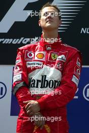 30.05.2004 Nuerburg, Germany F1, Sunday, May, Michael Schumacher, GER, Ferrari - Formula 1 World Championship, Rd 7, European Grand Prix,  Nürburgring, Nürburg, GER