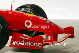 26.01.2004 Maranello, Italy, Season 2004 Car Launch of Scuderia Ferrari Marlboro, Technical details, front nose, wing, Ferrari present the new Ferrari F2004 at the Vecchia Meccanica building, Ferrari factory, Italien, Präsentation