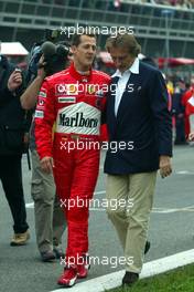 31.10.2004 Monza, Italy, Ferrari Maserati World Finals at the Autodromo Nazionale di Monza, Michael Schumacher, GER, Ferrari and Luca di Montezemolo, ITA, Ferrari, President, Chairman & Managing Director, Portrait