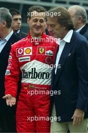 31.10.2004 Monza, Italy, Ferrari Maserati World Finals at the Autodromo Nazionale di Monza, Michael Schumacher, GER, Ferrari and Luca di Montezemolo, ITA, Ferrari, President, Chairman & Managing Director, Portrait