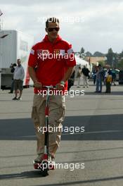 02.07.2004 Magny Cours, France, F1, Friday, July, Michael Schumacher, GER, Ferrari - Formula 1 World Championship, Rd 10, Grand Prix de France, Circuit Nevers, FRA