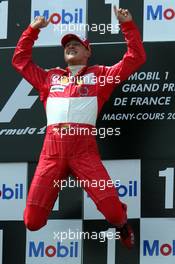 04.07.2004 Magny Cours, France, F1, Sunday, July, Michael Schumacher, GER, Ferrari - Formula 1 World Championship, Podium, Rd 10, Grand Prix de France, Circuit Nevers, FRA