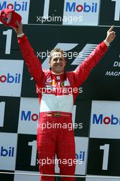 04.07.2004 Magny Cours, France, F1, Sunday, July, Michael Schumacher, GER, Ferrari - Formula 1 World Championship, Podium, Rd 10, Grand Prix de France, Circuit Nevers, FRA