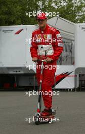 03.07.2004 Magny Cours, France, F1, Saturday, July, Michael Schumacher, GER, Ferrari - Formula 1 World Championship, Qualifying, Rd 10, Grand Prix de France, Circuit Nevers, FRA