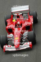 09.07.2004 Silverstone, England, F1, Friday, July, Michael Schumacher, GER, Scuderia Ferrari Marlboro, F2004, Action, Track - Formula 1 World Championship, Rd 11, British Grand Prix, Practice  Silverstone, GBR