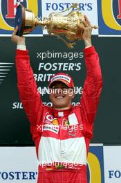 11.07.2004 Silverstone, England, F1, Sunday, July, Michael Schumacher, GER, Ferrari - Formula 1 World Championship, Rd 11, British Grand Prix, Podium, Silverstone, GBR