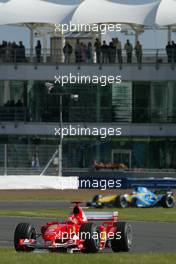 10.07.2004 Silverstone, England, F1, Saturday, July, Michael Schumacher, GER, Scuderia Ferrari Marlboro, F2004, Action, Track - Formula 1 World Championship, Rd 11, British Grand Prix, Practice, Silverstone, GBR