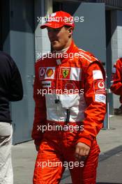 10.07.2004 Silverstone, England, F1, Saturday, July, Michael Schumacher, GER, Ferrari, Portrait - Formula 1 World Championship, Rd 11, British Grand Prix, Qualifying, Silverstone, GBR