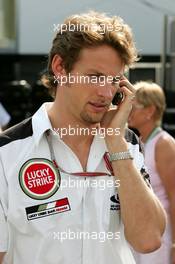 23.07.2004 Hockenheim, Germany,  F1, Friday, Jenson Button (GBR), Lucky Strike BAR Honda, Portrait - Formula 1 World Championship, Rd 12, Grosser Mobil 1 Preis von Deutschland, GER, Hockenheimring Baden-Württemberg