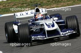 23.07.2004 Hockenheim, Germany,  F1, Friday, Antonio Pizzonia (BRA), BMW Williams F1 FW26 - Formula 1 World Championship, Rd 12, Grosser Mobil 1 Preis von Deutschland, GER, Hockenheimring Baden-Württemberg