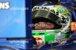 23.07.2004 Hockenheim, Germany, F1, Friday, July, Giancarlo Fisichella, ITA, Sauber, C23, Pitlane, Box, Garage - Formula 1 World Championship, Rd 12, Practice, Grosser Mobil 1 Preis von Deutschland, GER, Hockenheimring Baden-Württemberg