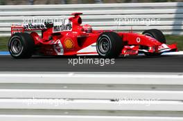 23.07.2004 Hockenheim, Germany,  F1, Friday, Michael Schumacher (GER), Scuderia Ferrari Marlboro F2004 - Formula 1 World Championship, Rd 12, Grosser Mobil 1 Preis von Deutschland, GER, Hockenheimring Baden-Württemberg