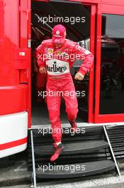 23.07.2004 Hockenheim, Germany,  F1, Friday, Michael Schumacher (GER), Scuderia Ferrari Marlboro, Portrait - Formula 1 World Championship, Rd 12, Grosser Mobil 1 Preis von Deutschland, GER, Hockenheimring Baden-Württemberg