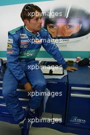 23.07.2004 Hockenheim, Germany, F1, Friday, July, Giancarlo Fisichella, ITA, Sauber, C23, Pitlane, Box, Garage - Formula 1 World Championship, Rd 12, Practice, Grosser Mobil 1 Preis von Deutschland, GER, Hockenheimring Baden-Württemberg