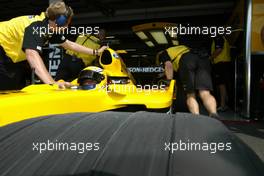 23.07.2004 Hockenheim, Germany, F1, Friday, July, Giorgio Pantano, ITA, Jordan - Formula 1 World Championship, Rd 12, Practice, Grosser Mobil 1 Preis von Deutschland, GER, Hockenheimring Baden-Württemberg