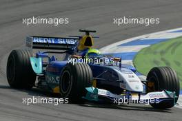 23.07.2004 Hockenheim, Germany, F1, Friday, July, Felipe Massa, BRA, Sauber Petronas, C23, Track, Action - Formula 1 World Championship, Rd 12, Practice, Grosser Mobil 1 Preis von Deutschland, GER, Hockenheimring Baden-Württemberg