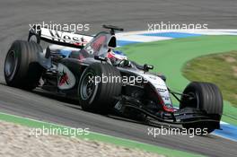 23.07.2004 Hockenheim, Germany,  F1, Friday, Kimi Raikkonen (FIN), West McLaren Mercedes MP4-19B - Formula 1 World Championship, Rd 12, Grosser Mobil 1 Preis von Deutschland, GER, Hockenheimring Baden-Württemberg