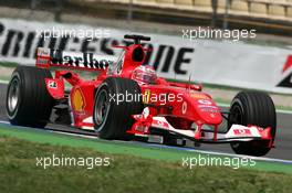 23.07.2004 Hockenheim, Germany,  F1, Friday, Rubens Barrichello (BRA), Scuderia Ferrari Marlboro F2004 - Formula 1 World Championship, Rd 12, Grosser Mobil 1 Preis von Deutschland, GER, Hockenheimring Baden-Württemberg