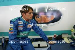 23.07.2004 Hockenheim, Germany, F1, Friday, July, Giancarlo Fisichella, ITA, Sauber, C23, Pitlane, Box, Garage - Formula 1 World Championship, Rd 12, Practice, Grosser Mobil 1 Preis von Deutschland, GER, Hockenheimring Baden-Württemberg