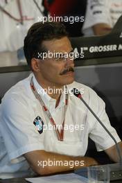 23.07.2004 Hockenheim, Germany, F1, Friday, July, Mario Theissen, Dr., GER, BMW Motorsport Director - Formula 1 World Championship, Rd 12, Official FIA Press Conference, Grosser Mobil 1 Preis von Deutschland, GER, Hockenheimring Baden-Württemberg