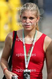 23.07.2004 Hockenheim, Germany,  F1, Friday, Nice girl in the paddock - Formula 1 World Championship, Rd 12, Grosser Mobil 1 Preis von Deutschland, GER, Hockenheimring Baden-Württemberg