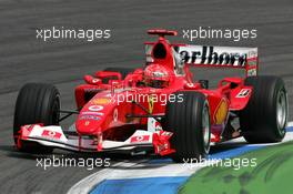 23.07.2004 Hockenheim, Germany,  F1, Friday, Michael Schumacher (GER), Scuderia Ferrari Marlboro F2004 - Formula 1 World Championship, Rd 12, Grosser Mobil 1 Preis von Deutschland, GER, Hockenheimring Baden-Württemberg