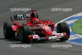 23.07.2004 Hockenheim, Germany, F1, Friday, July, Michael Schumacher, GER, Scuderia Ferrari Marlboro, F2004, Action, Track  - Formula 1 World Championship, Rd 12, Practice, Grosser Mobil 1 Preis von Deutschland, GER, Hockenheimring Baden-Württemberg