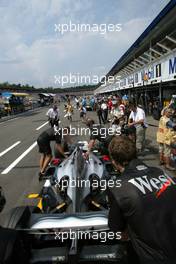 23.07.2004 Hockenheim, Germany, F1, Friday, July, Kimi Raikkonen, FIN, Räikkönen, McLaren Mercedes - Formula 1 World Championship, Rd 12, Practice, Grosser Mobil 1 Preis von Deutschland, GER, Hockenheimring Baden-Württemberg