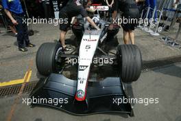 23.07.2004 Hockenheim, Germany, F1, Friday, July, David Coulthard, GBR, McLaren Mercedes - Formula 1 World Championship, Rd 12, Practice, Grosser Mobil 1 Preis von Deutschland, GER, Hockenheimring Baden-Württemberg