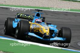 23.07.2004 Hockenheim, Germany,  F1, Friday, Fernando Alonso (ESP), Mild Seven Renault F1 R24 - Formula 1 World Championship, Rd 12, Grosser Mobil 1 Preis von Deutschland, GER, Hockenheimring Baden-Württemberg