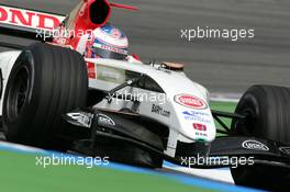 23.07.2004 Hockenheim, Germany,  F1, Friday, Jenson Button (GBR), Lucky Strike BAR Honda 006 - Formula 1 World Championship, Rd 12, Grosser Mobil 1 Preis von Deutschland, GER, Hockenheimring Baden-Württemberg