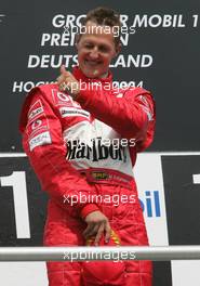 25.07.2004 Hockenheim, Germany, F1, Sunday. July, Michael Schumacher, GER, Ferrari - Formula 1 World Championship, Rd 12, Podium, Grosser Mobil 1 Preis von Deutschland, GER, Hockenheimring Baden-Württemberg