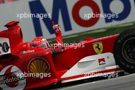 25.07.2004 Hockenheim, Germany, F1, Sunday. July, Michael Schumacher, GER, Ferrari - Formula 1 World Championship, Rd 12, Podium, Grosser Mobil 1 Preis von Deutschland, GER, Hockenheimring Baden-Württemberg