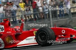 25.07.2004 Hockenheim, Germany, F1, Sunday. July, Michael Schumacher, GER, Ferrari - Formula 1 World Championship, Rd 12, Podium, Grosser Mobil 1 Preis von Deutschland, GER, Hockenheimring Baden-Württemberg