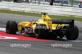 25.07.2004 Hockenheim, Germany,  F1, Sunday, Giorgio Pantano (ITA), Jordan Ford EJ14, with a flat left front tyre - Formula 1 World Championship, Rd 12, Grosser Mobil 1 Preis von Deutschland, GER, Hockenheimring Baden-Württemberg