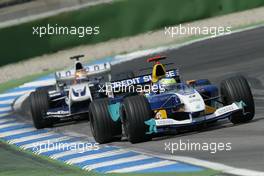 25.07.2004 Hockenheim, Germany, F1, Sunday. July, Giancarlo Fisichella, ITA, Sauber, C23, Action, Track - Formula 1 World Championship, Rd 12, Race, Grosser Mobil 1 Preis von Deutschland, GER, Hockenheimring Baden-Württemberg