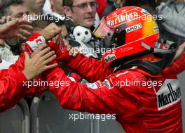 25.07.2004 Hockenheim, Germany, F1, Sunday. July, Michael Schumacher, GER, Ferrari - Formula 1 World Championship, Rd 12, Race, Grosser Mobil 1 Preis von Deutschland, GER, Hockenheimring Baden-Württemberg