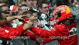 25.07.2004 Hockenheim, Germany, F1, Sunday. July, Michael Schumacher, GER, Ferrari - Formula 1 World Championship, Rd 12, Race, Grosser Mobil 1 Preis von Deutschland, GER, Hockenheimring Baden-Württemberg