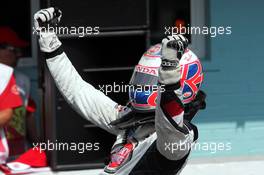 25.07.2004 Hockenheim, Germany, F1, Sunday. July, Jenson Button, GBR, BAR Honda, at Park Ferme - Formula 1 World Championship, Rd 12, Race, Grosser Mobil 1 Preis von Deutschland, GER, Hockenheimring Baden-Württemberg