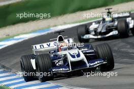 25.07.2004 Hockenheim, Germany, F1, Sunday. July, Antonio Pizzonia, BRA, ( Replacing Ralf Schumacher for this race ) Williams F1 - Formula 1 World Championship, Rd 12, Race, Grosser Mobil 1 Preis von Deutschland, GER, Hockenheimring Baden-Württemberg