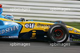 24.07.2004 Hockenheim, Germany,  F1, Saturday, Jarno Trulli (ITA), Mild Seven Renault F1 R24 - Formula 1 World Championship, Rd 12, Grosser Mobil 1 Preis von Deutschland, GER, Hockenheimring Baden-Württemberg